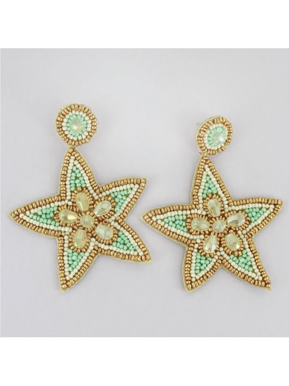 FINAL WEEK! Seed Bead Starfish Earrings